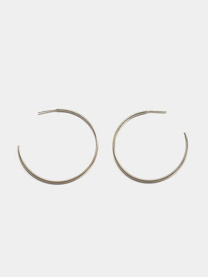 Rio Sterling Silver / Large Workout Hoops