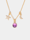 Shop OXB Gold Filled / 16" Space Jam Necklace, Amethyst