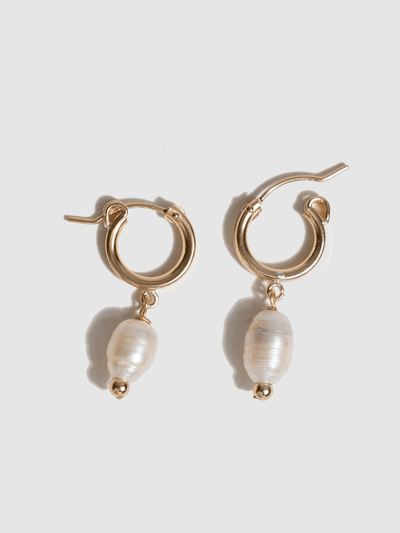 Shop OXB Pearl Hoops