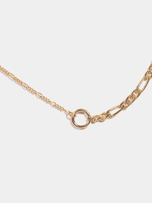 Shop OXB Necklace Gold Filled / 16" Figaro Halfcourt Necklace