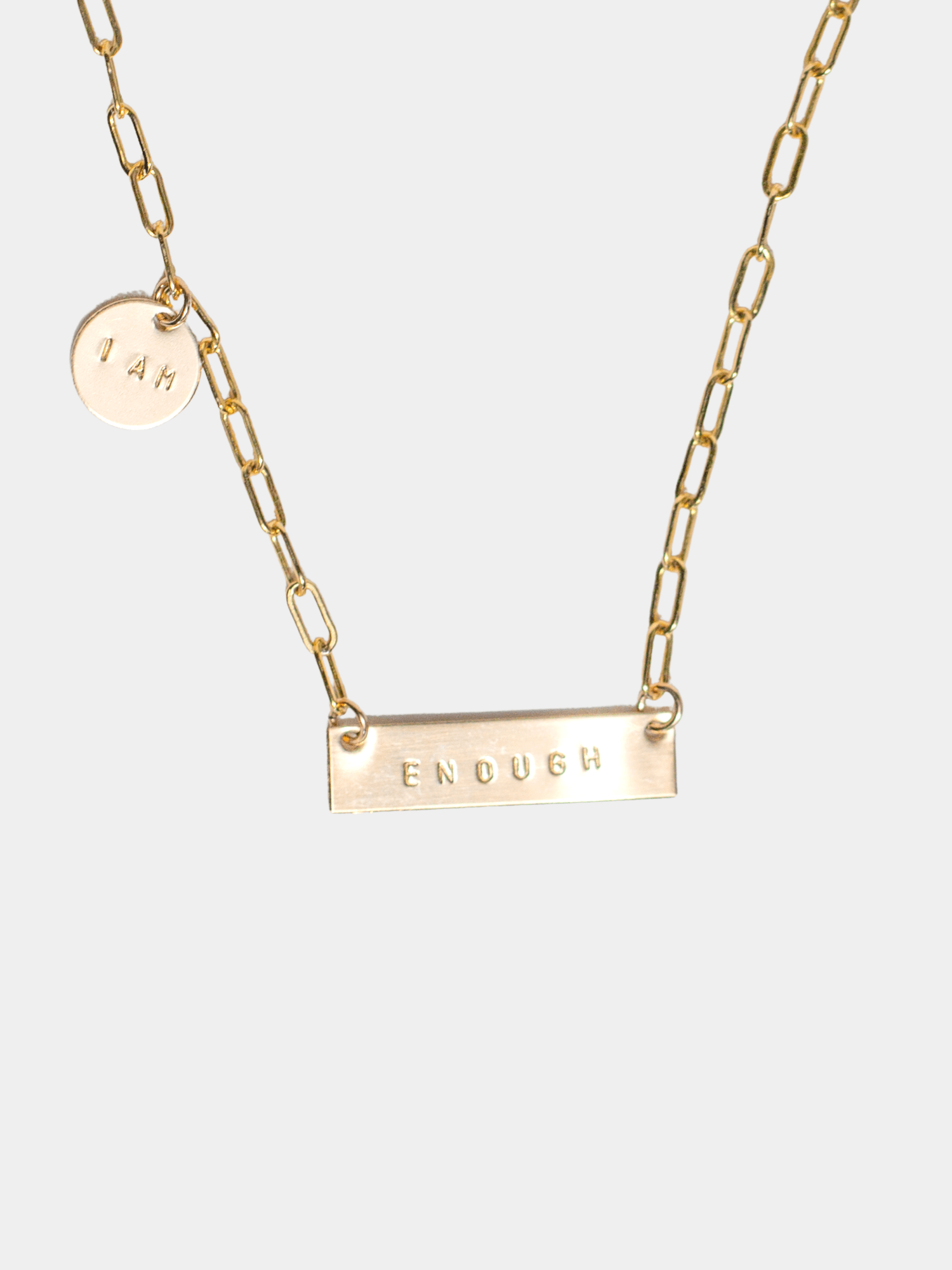 Shop OXB Necklace Gold Filled / 16" / I am Affirmation Bar Necklace