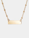 Shop OXB Necklace Gold Filled / Satellite Chain / 20" Finish Line Bar Necklace