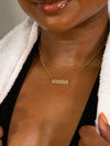 Shop OXB Necklace Mantra Bar Necklace