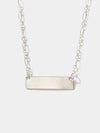 Shop OXB Necklace Sterling Silver / Figgy Chain / 16" Mantra Bar Necklace