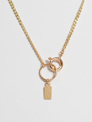 Shop OXB Necklaces Curb Chain / 16" Personalized | Varsity Mia Necklace