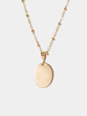 Shop OXB Necklaces Gold Filled / Satellite Chain / 16" Monogram Sue Necklace