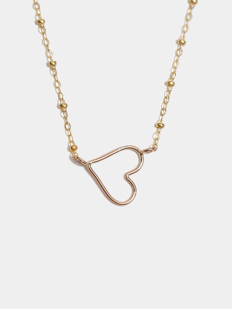 shopoxb necklaces open heart necklace