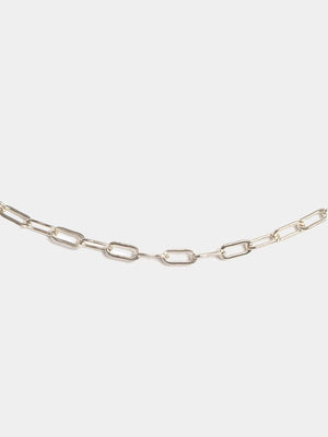 Shop OXB Necklaces Sterling Silver / 6" Paperclip Chain