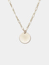 Shop OXB Necklaces Sterling Silver / Figgy Chain / 16" Mantra Disc Necklace