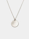 Shop OXB Necklaces Sterling Silver / Rolo Chain / 16" Mantra Disc Necklace