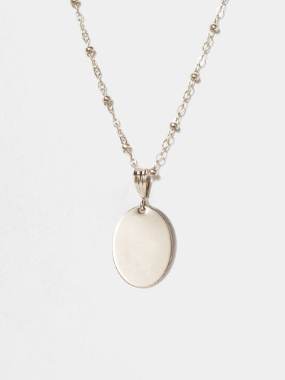 Shop OXB Necklaces Sterling Silver / Satellite Chain / 16" Mantra Sue Necklace