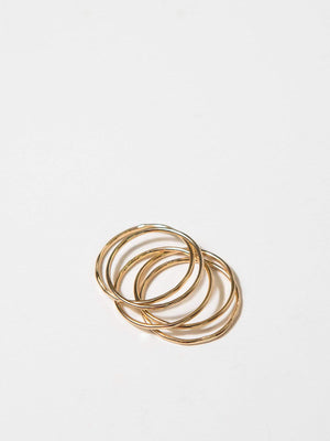 Shop OXB Rings 3 / Gold Filled / Set of 3 Stack Rings