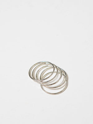 Shop OXB Rings 3 / Sterling Silver / Set of 3 Stack Rings