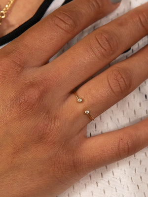 Shop OXB Rings Double Diamond Ring