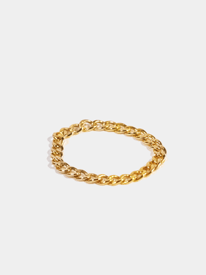 Shop OXB Rings Gold Filled / 4 Curb Chain Ring