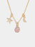 Space Jam Necklace, Rose Quartz