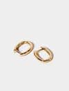 Shop OXB Earrings Oval Hinge Hoops