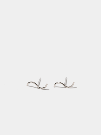 Shop OXB Earrings Sterling Silver / Pair - 1/2" High/Low Studs