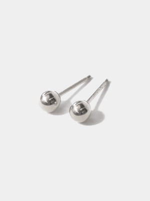 Shop OXB Earrings Sterling Silver Ball Studs
