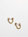 OXB Studio Earrings Gold Filled / Curb Ball & Chain Earrings