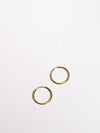 OXBStudio Earrings Gold Filled / Medium Endless Hoops