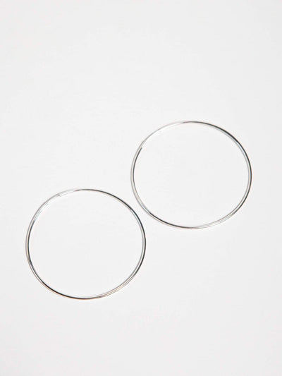 OXBStudio Earrings Sterling Silver / XXL Endless Hoops