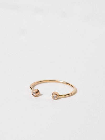 OXB Rings Double Diamond Ring