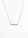 OXB Studio XL Diamond Bar Necklace, 14K Gold